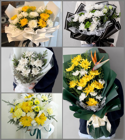 广东江门市江海区滘北街道滘北村白事花束代送